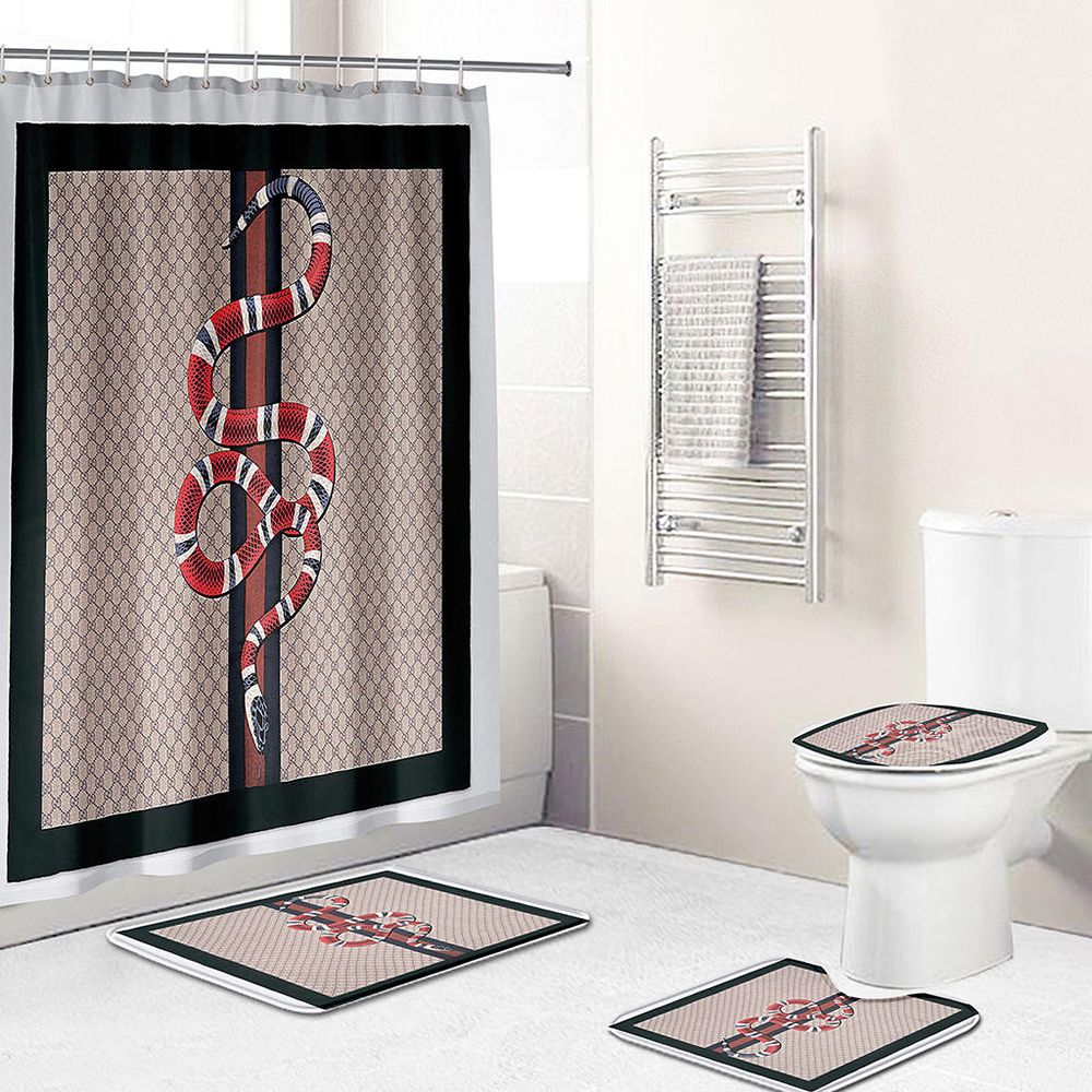 Snake Red Gucci Shower Curtain 054 Snake Red Gucci Shower Curtain 054