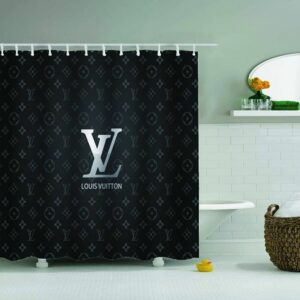 Shower Curtains Louis Vuitton Dark Gray 097 2