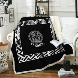 White Pattern Versace Blanket 045
