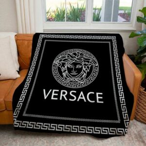 White Logo Versace Blanket 043
