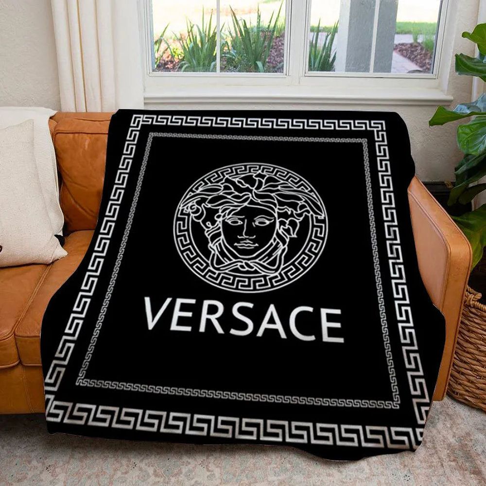 White Logo Versace Blanket 043 White Logo Versace Blanket 043