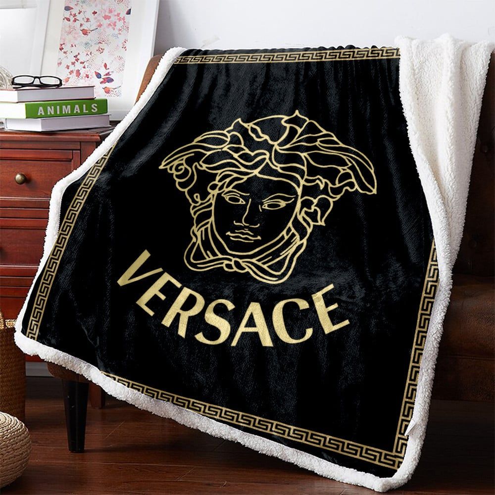 Light Yellow Logo Versace Blanket 027 Light Yellow Logo Versace Blanket 027
