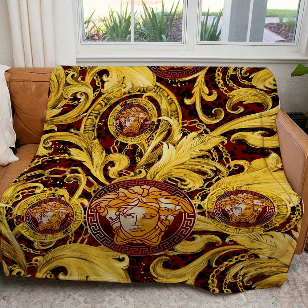 Golden Versace Blanket 024 Golden Versace Blanket 024