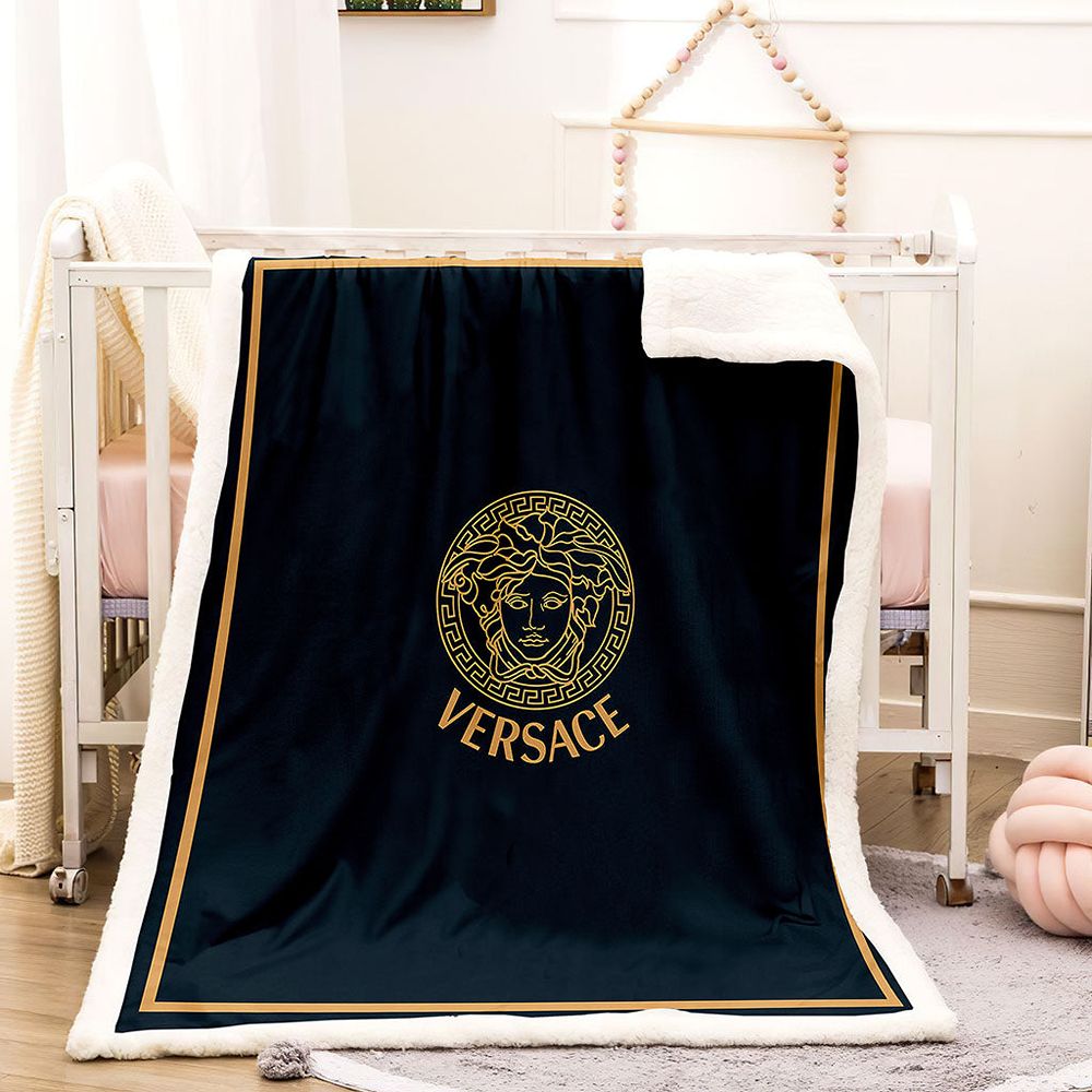 Brown And Black Versace Blanket 016 Brown And Black Versace Blanket 016