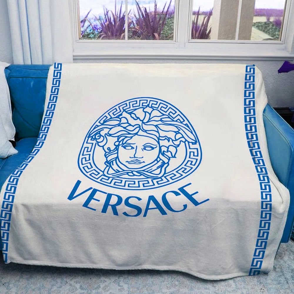 Blue Versace Blanket 012 Blue Versace Blanket 012