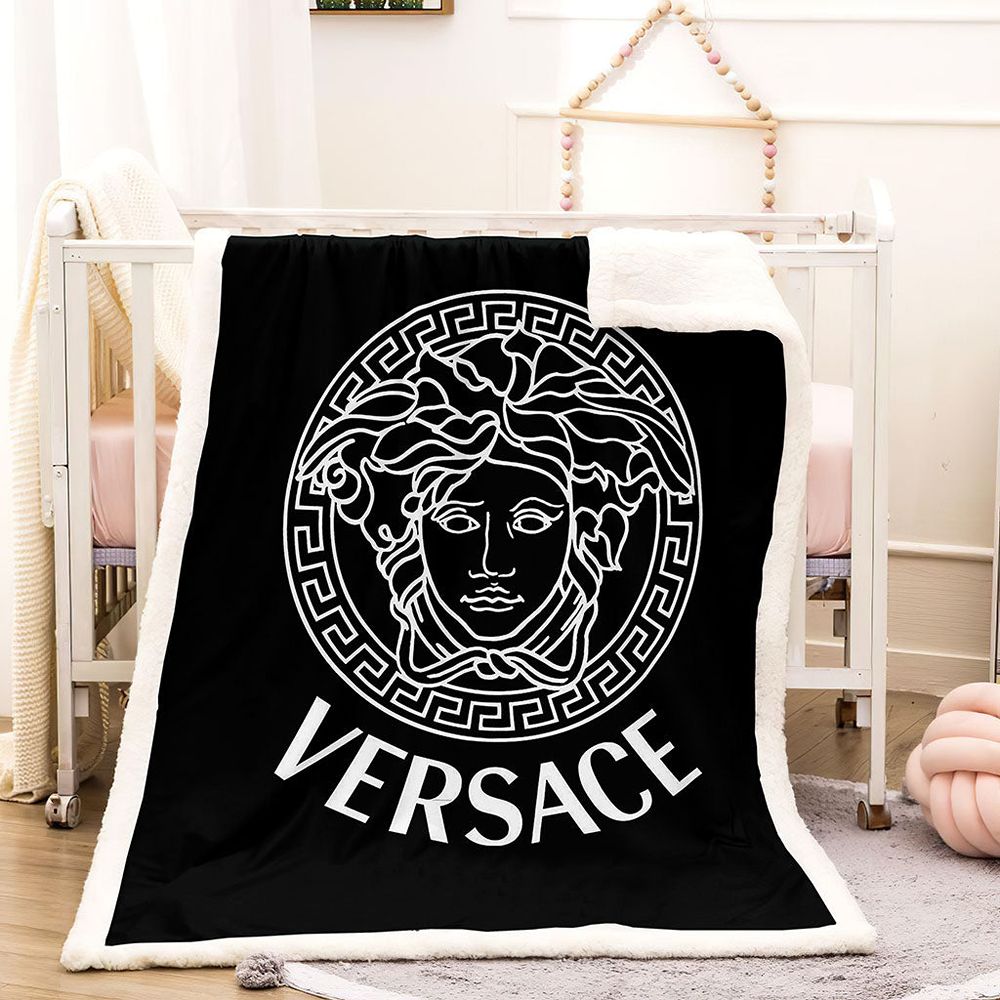 Black And White Versace Blanket 005 Black And White Versace Blanket 005