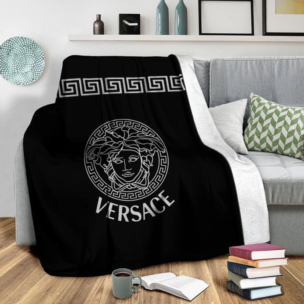 Black & White Versace Blanket 002 Black & White Versace Blanket 002