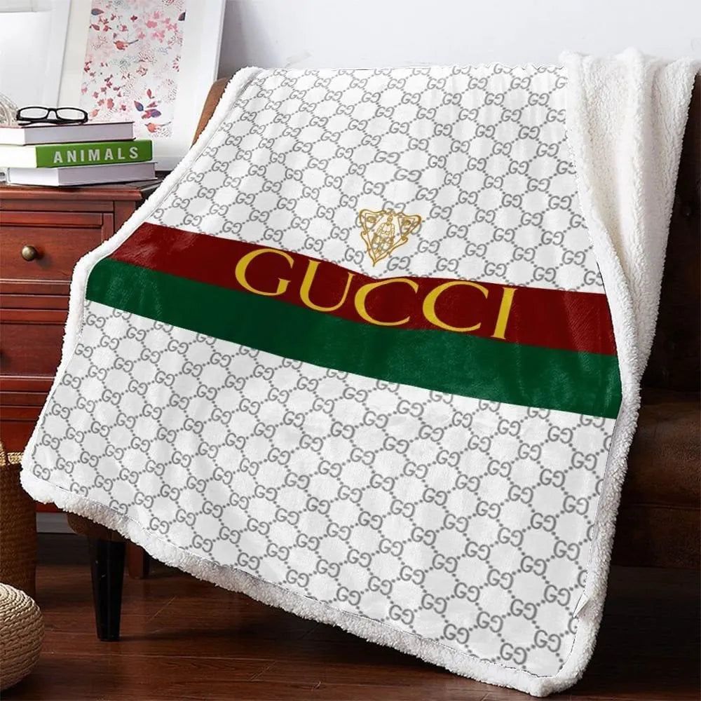 White Gucci Blanket 030 White Gucci Blanket 030