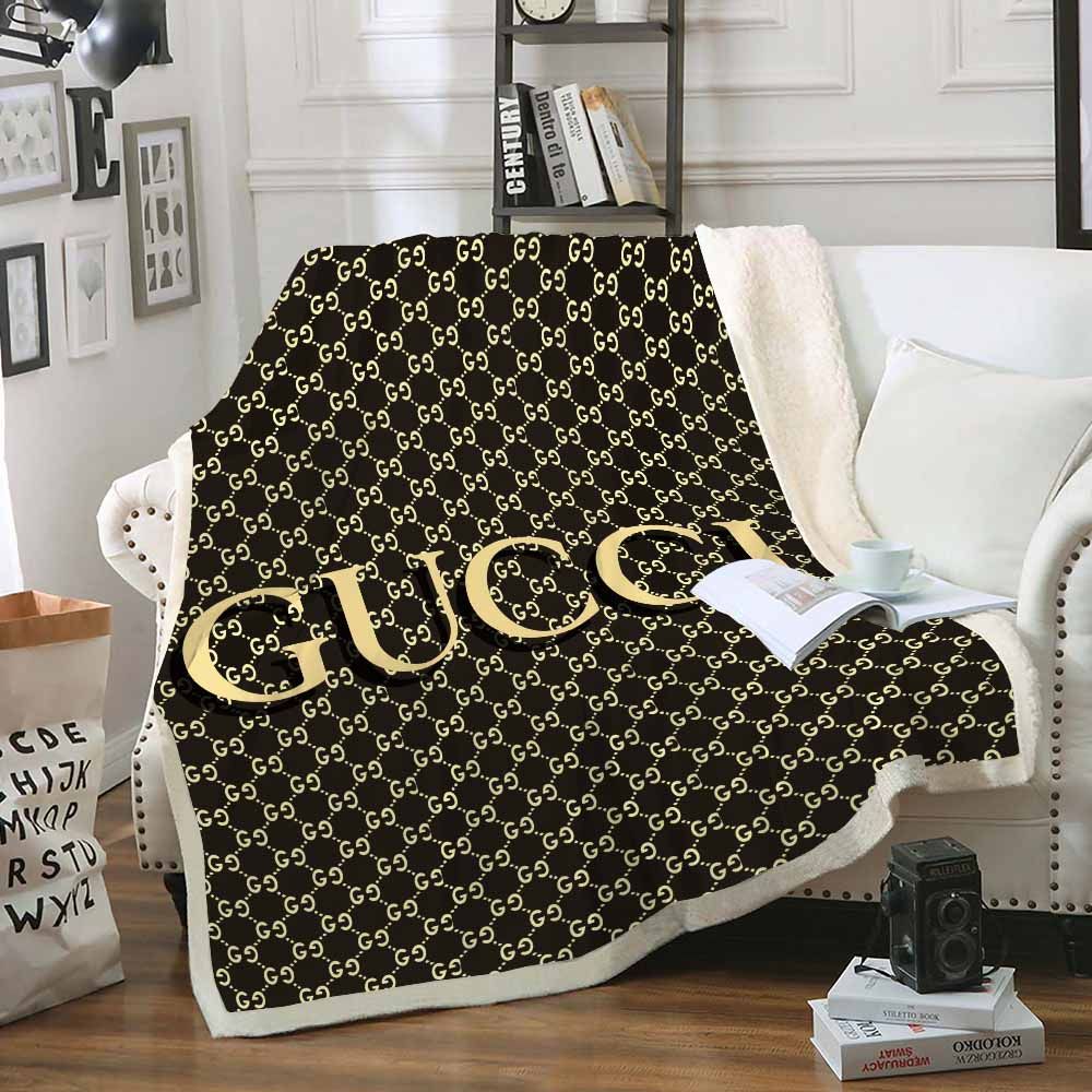 Creamy logo Gucci Blanket 018 Creamy logo Gucci Blanket 018