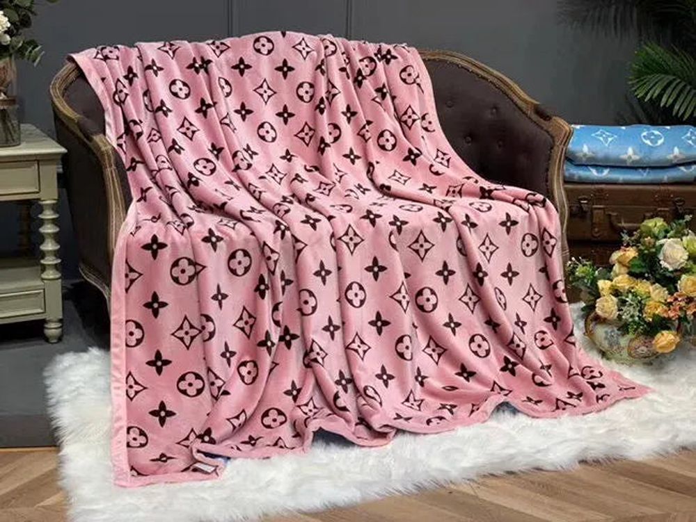 New Pink Louis Vuitton Blanket 043 New Pink Louis Vuitton Blanket 043