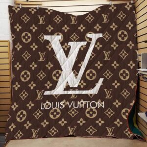 Luxury White Logo Louis Vuitton Blanket 038