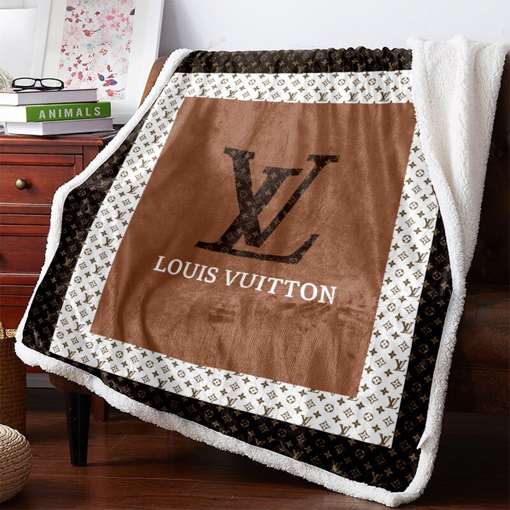 Light Brown Louis Vuitton Blanket 029 Light Brown Louis Vuitton Blanket 029