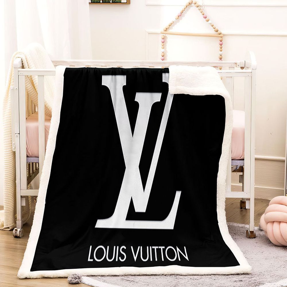 Black And White Louis Vuitton Blanket 008 Black And White Louis Vuitton Blanket 008