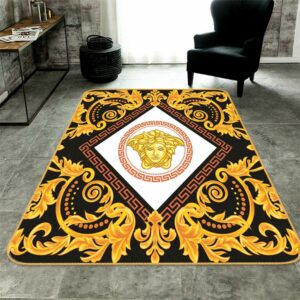 Aureolin Versace Living Room Carpet And Rug 003