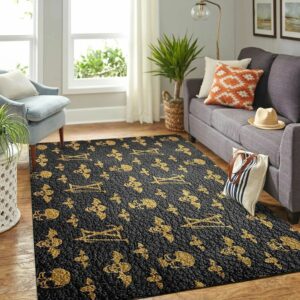 Louis Vuitton Skull Luxury Living Room Carpet 078