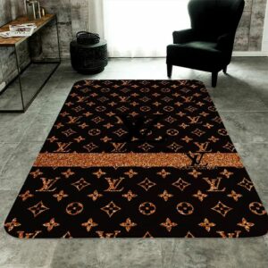 Louis Vuitton Brown Luxury Living Room Carpet 030