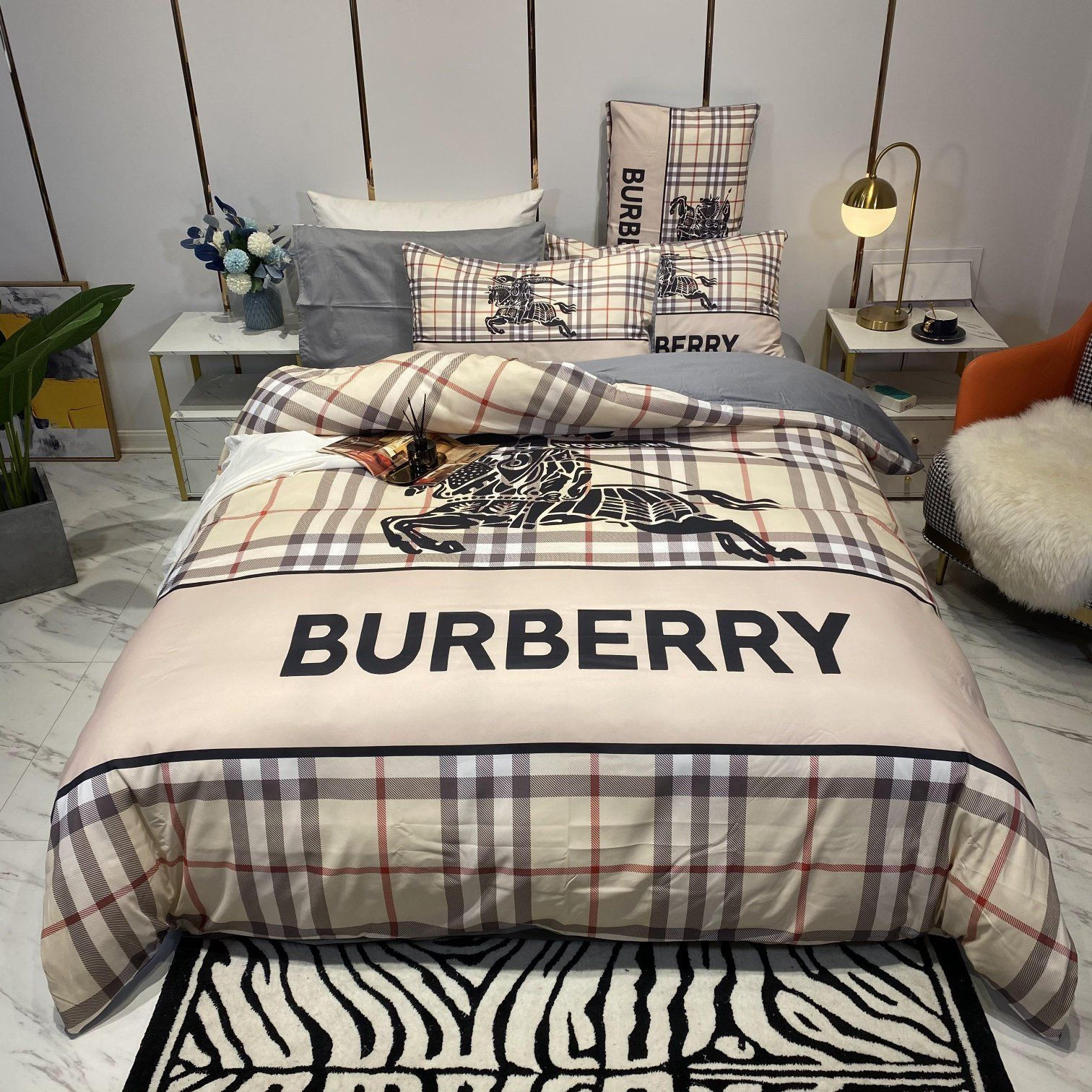 Burberry London Luxury Brand Type Bedding Sets 041 Burberry London Luxury Brand Type Bedding Sets 041