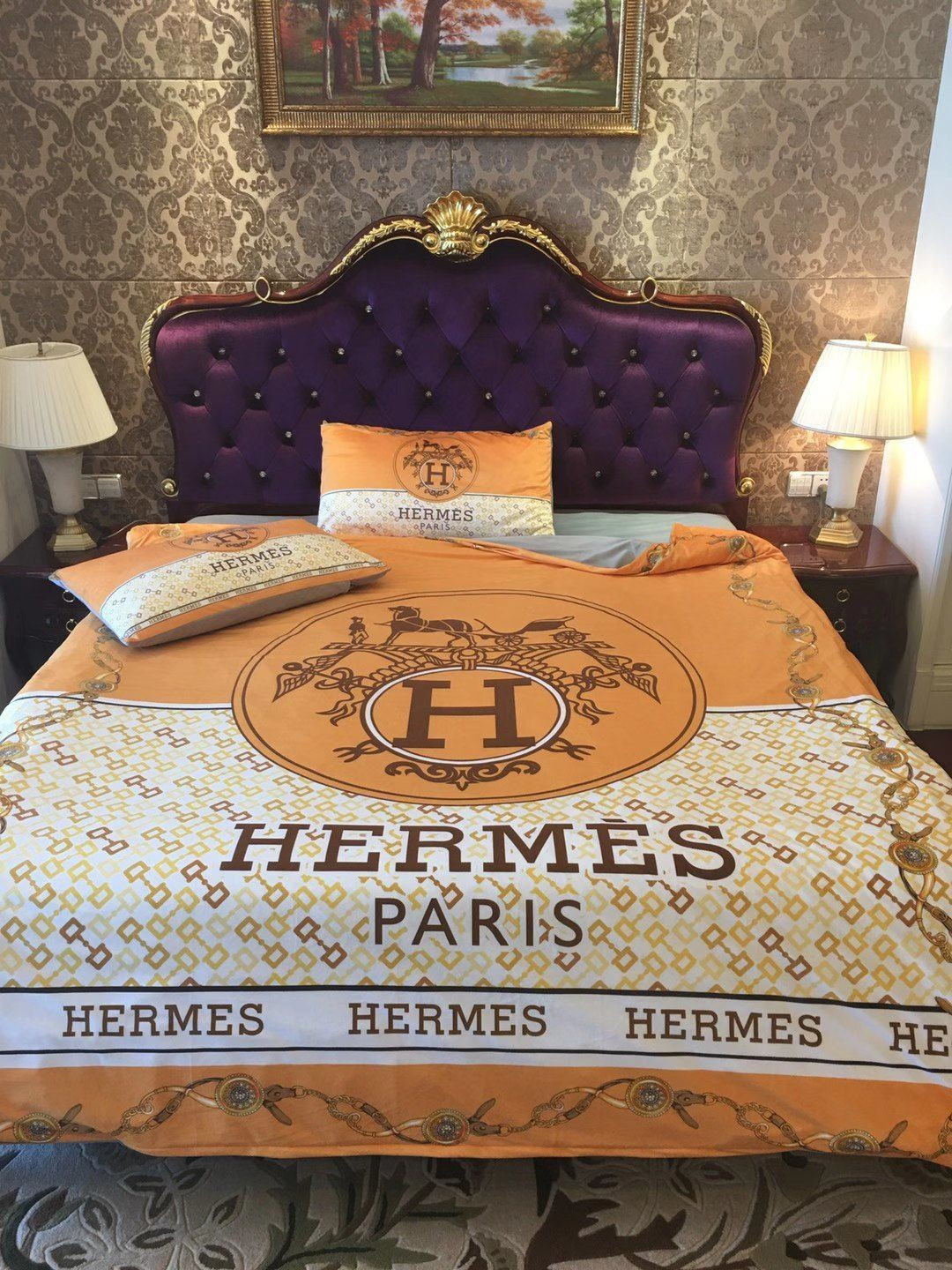 Hermes Paris Luxury Brand Type Bedding Sets 002 Hermes Paris Luxury Brand Type Bedding Sets 002