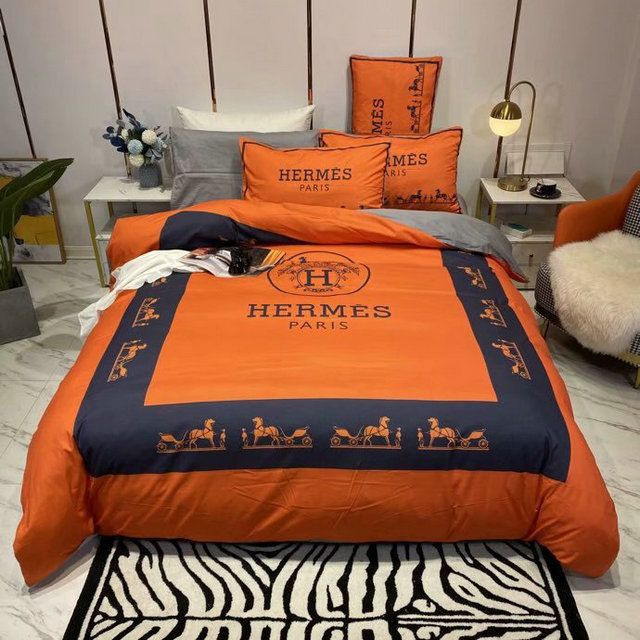 Hermes Paris Luxury Brand Orange Bedding Sets 128 Hermes Paris Luxury Brand Orange Bedding Sets 128