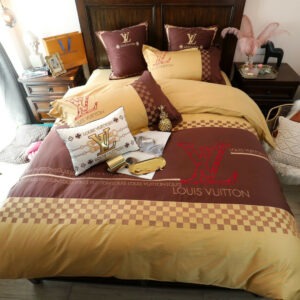 LV Sp Type Bedding Sets Duvet Cover LV Bedroom Sets Luxury Brand Bedding 236