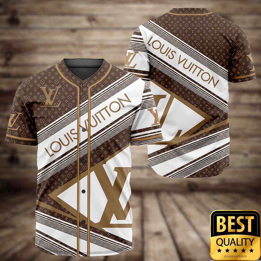 Luxury Louis Vuitton White And Light Brown With Diagonal Brand Patterns 3D Shirt 176 Luxury Louis Vuitton White And Light Brown With Diagonal Brand Patterns 3D Shirt 176