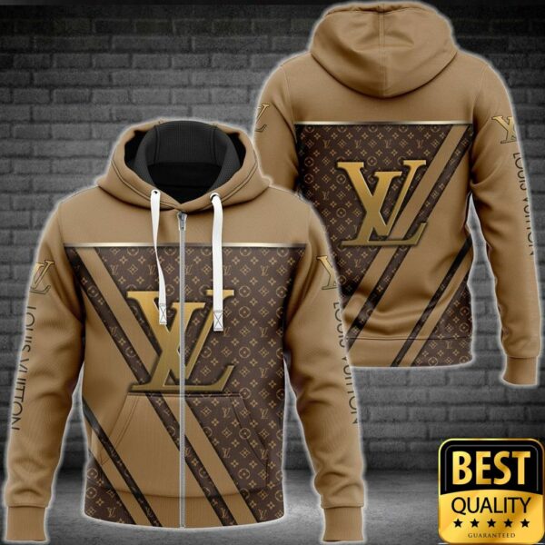 Luxury Louis Vuitton Monogram Canvas Pattern With Brown Logo 3D Shirt And Pants 171