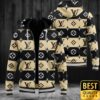 Luxury Louis Vuitton Light Yellow And Black Interleaved Pattern 3D Shirt And Pants 170