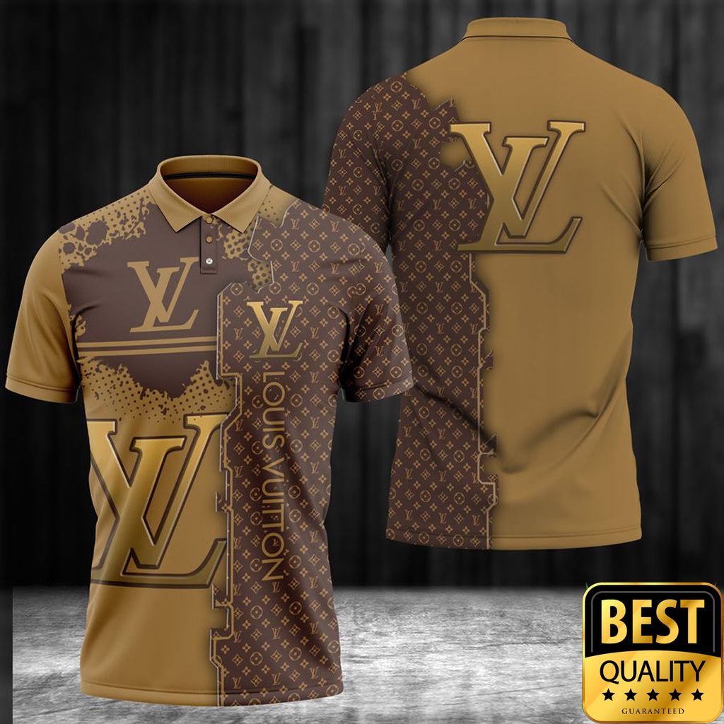 Luxury Louis Vuitton Light And Dark Brown With Big Color Splatters And Logo 3D Shirt 167 Luxury Louis Vuitton Light And Dark Brown With Big Color Splatters And Logo 3D Shirt 167