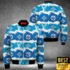 Luxury Louis Vuitton Dark And Light Blue White Mongram Pattern 3D Shirt And Pants 156