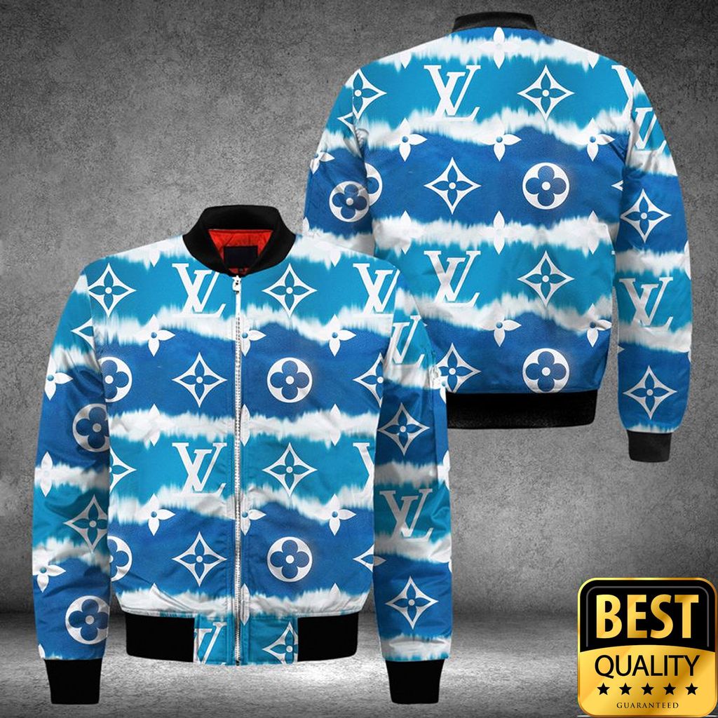 Luxury Louis Vuitton Dark And Light Blue White Mongram Pattern 3D Shirt And Pants 156 Luxury Louis Vuitton Dark And Light Blue White Mongram Pattern 3D Shirt And Pants 156