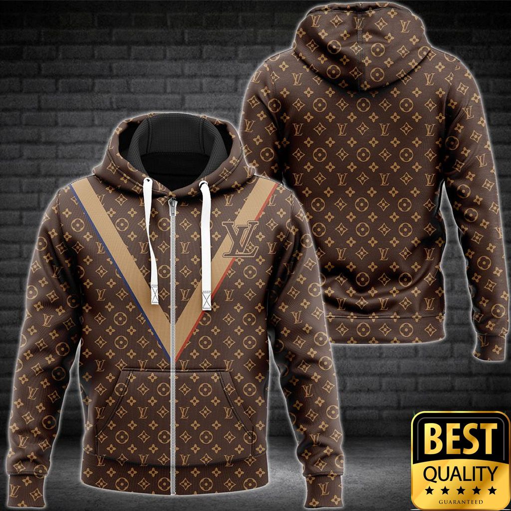 Luxury Louis Vuitton Brown With Monogram Canvas and Big Light Brown V 3D shirt 154 Luxury Louis Vuitton Brown With Monogram Canvas and Big Light Brown V 3D shirt 154