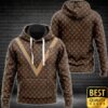 Luxury Louis Vuitton Brown With Monogram Canvas and Big Light Brown V 3D shirt 154