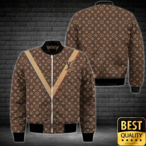 Luxury Louis Vuitton Brown With Monogram Canvas and Big Light Brown V 3D shirt 154