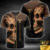 Luxury Louis Vuitton Brown And Black With Skull On The Right 3D Shirt 149 Luxury Louis Vuitton Brown And Black With Skull On The Right 3D Shirt 149