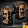 Luxury Louis Vuitton Brown And Black With Skull On The Right 3D Shirt 149 Luxury Louis Vuitton Brown And Black With Skull On The Right 3D Shirt 149
