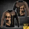 Luxury Louis Vuitton Brown And Black With Skull On The Right 3D Shirt 149 Luxury Louis Vuitton Brown And Black With Skull On The Right 3D Shirt 149