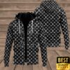 Luxury Louis Vuitton Black With Multiple Small White Logos 3D Shirt And Pants 146 Luxury Louis Vuitton Black With Multiple Small White Logos 3D Shirt And Pants 146