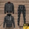 Luxury Louis Vuitton Black With Multiple Small White Logos 3D Shirt And Pants 146 Luxury Louis Vuitton Black With Multiple Small White Logos 3D Shirt And Pants 146