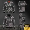 Luxury Louis Vuitton Black White Gray With Checkered Patten 3D Shirt And Pants 141 Luxury Louis Vuitton Black White Gray With Checkered Patten 3D Shirt And Pants 141