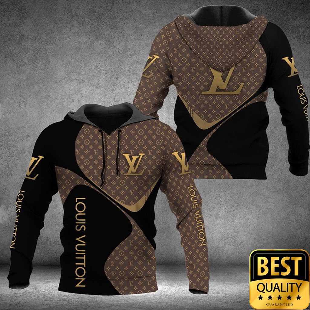 Luxury Louis Vuitton Black And Brown Monogram Vertical Brand Name 3D Shirt 134 Luxury Louis Vuitton Black And Brown Monogram Vertical Brand Name 3D Shirt 134