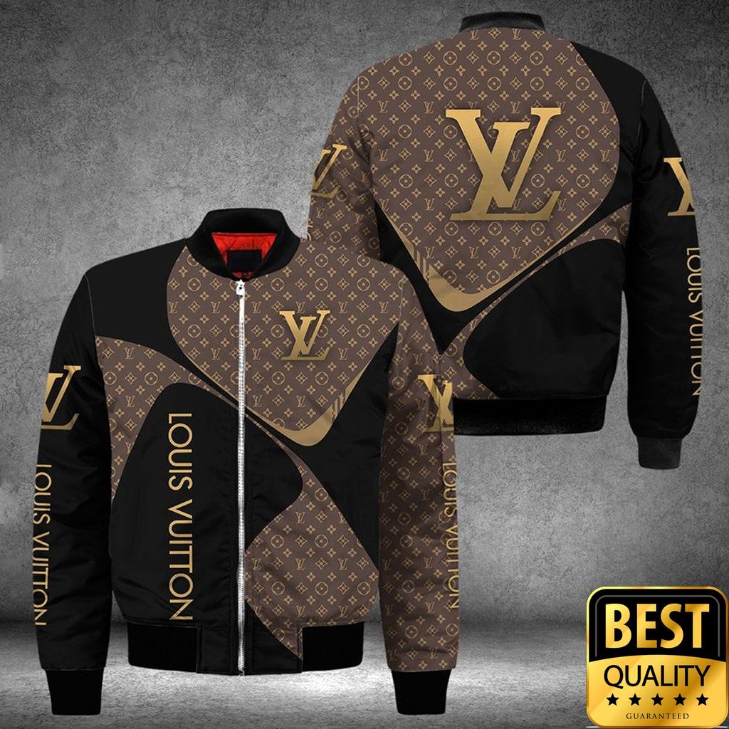 Luxury Louis Vuitton Black And Brown Monogram Vertical Brand Name 3D Shirt 134 Luxury Louis Vuitton Black And Brown Monogram Vertical Brand Name 3D Shirt 134