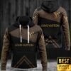 Luxury Louis Vuitton Black And Brown Lines Pattern Name Center 3D Shirt And Pants 133 Luxury Louis Vuitton Black And Brown Lines Pattern Name Center 3D Shirt And Pants 133