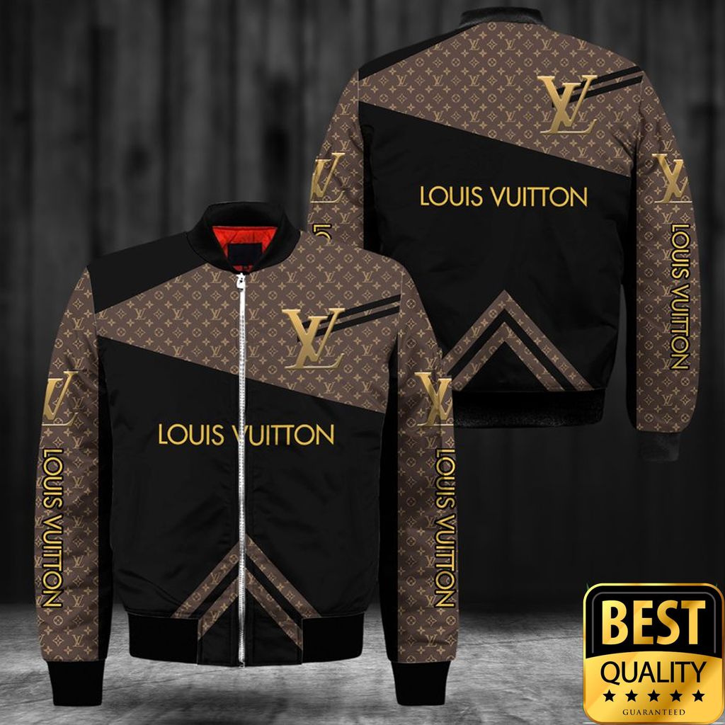 Luxury Louis Vuitton Black And Brown Lines Pattern Name Center 3D Shirt And Pants 133 Luxury Louis Vuitton Black And Brown Lines Pattern Name Center 3D Shirt And Pants 133