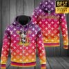 Louis Vuitton Mickey Mouse Pink Faded Fashion T-Shirt Hoodie And Pants 114