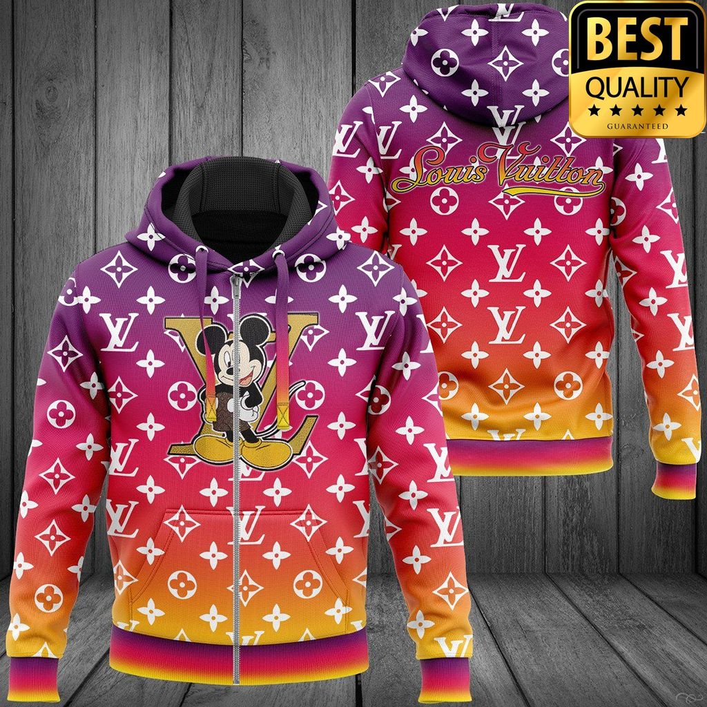 Louis Vuitton Mickey Mouse Pink Faded Fashion T-Shirt Hoodie And Pants 114 Louis Vuitton Mickey Mouse Pink Faded Fashion T-Shirt Hoodie And Pants 114