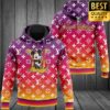 Louis Vuitton Mickey Mouse Pink Faded Fashion T-Shirt Hoodie And Pants 114
