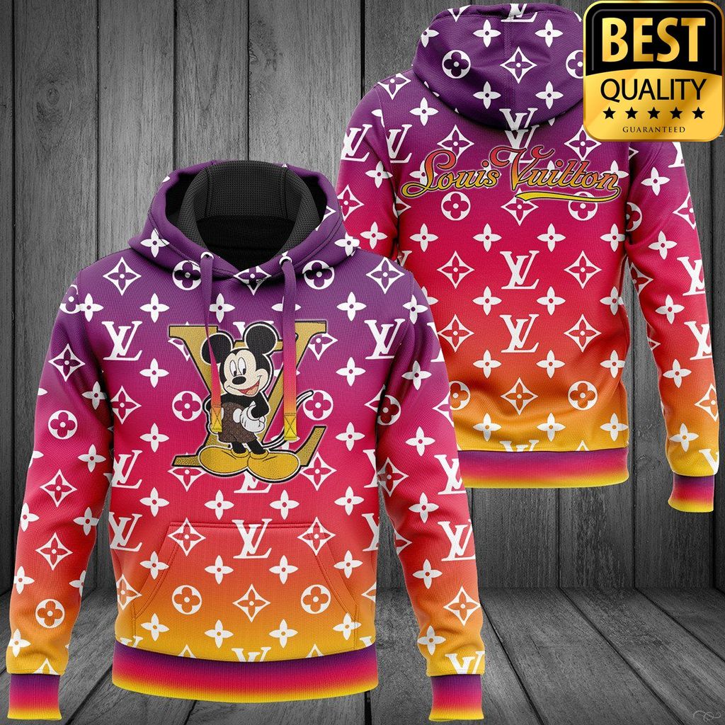 Louis Vuitton Mickey Mouse Pink Faded Fashion T-Shirt Hoodie And Pants 114 Louis Vuitton Mickey Mouse Pink Faded Fashion T-Shirt Hoodie And Pants 114