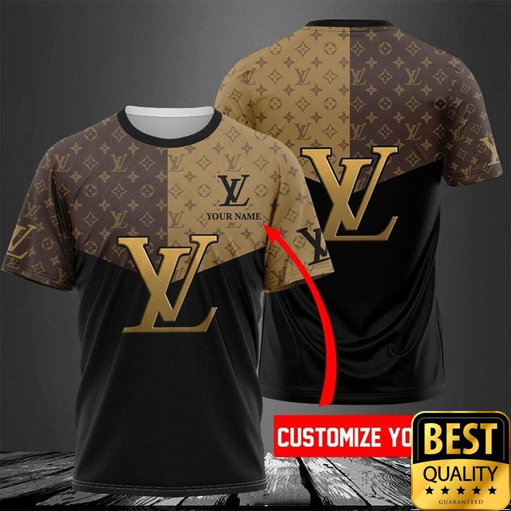 Customized Luxury Louis Vuitton With Logo Center Tshirt And 3D Shirt And Pants 085 Customized Luxury Louis Vuitton With Logo Center Tshirt And 3D Shirt And Pants 085