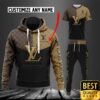 Customized Luxury Louis Vuitton With Logo Center Tshirt And 3D Shirt And Pants 085