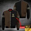 Customized Luxury Louis Vuitton Dark Brown And Black Name Strip 3D Shirt And Pants 082 Customized Luxury Louis Vuitton Dark Brown And Black Name Strip 3D Shirt And Pants 082